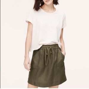 LOFT linen mini skirt